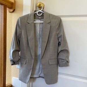 H&M Gray Sport Coat with Notched Lapels